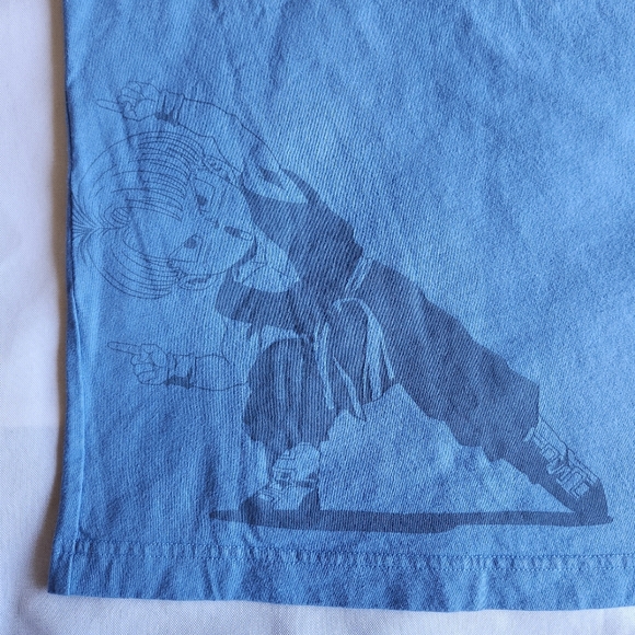 UNIQLO UT x Dragon Ball Z Super Trunks Fusion HAAA! Blue S Anime Graphic T-Shirt - Picture 2 of 7